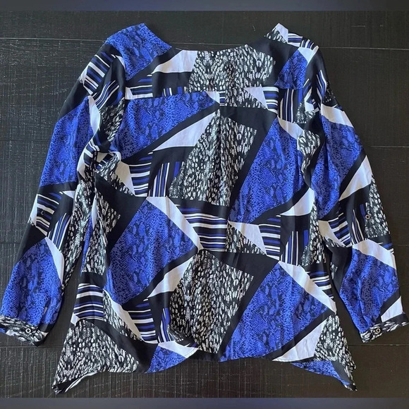 NY Collection Women’s Large Abstract Print Blouse - Picture 7 of 7